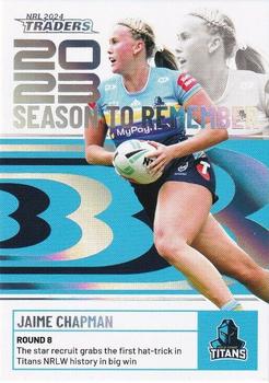 2024 NRL Traders Titanium - 2023 Season To Remember #SR18 Jaime Chapman Front